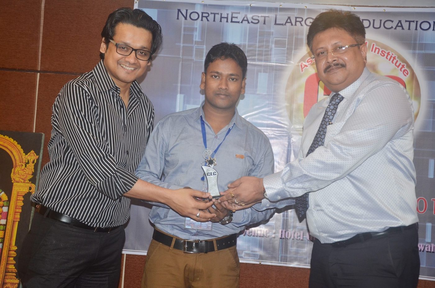 Sultan Mahmud honoured at the NorthEast Largest Educational Institute meet
